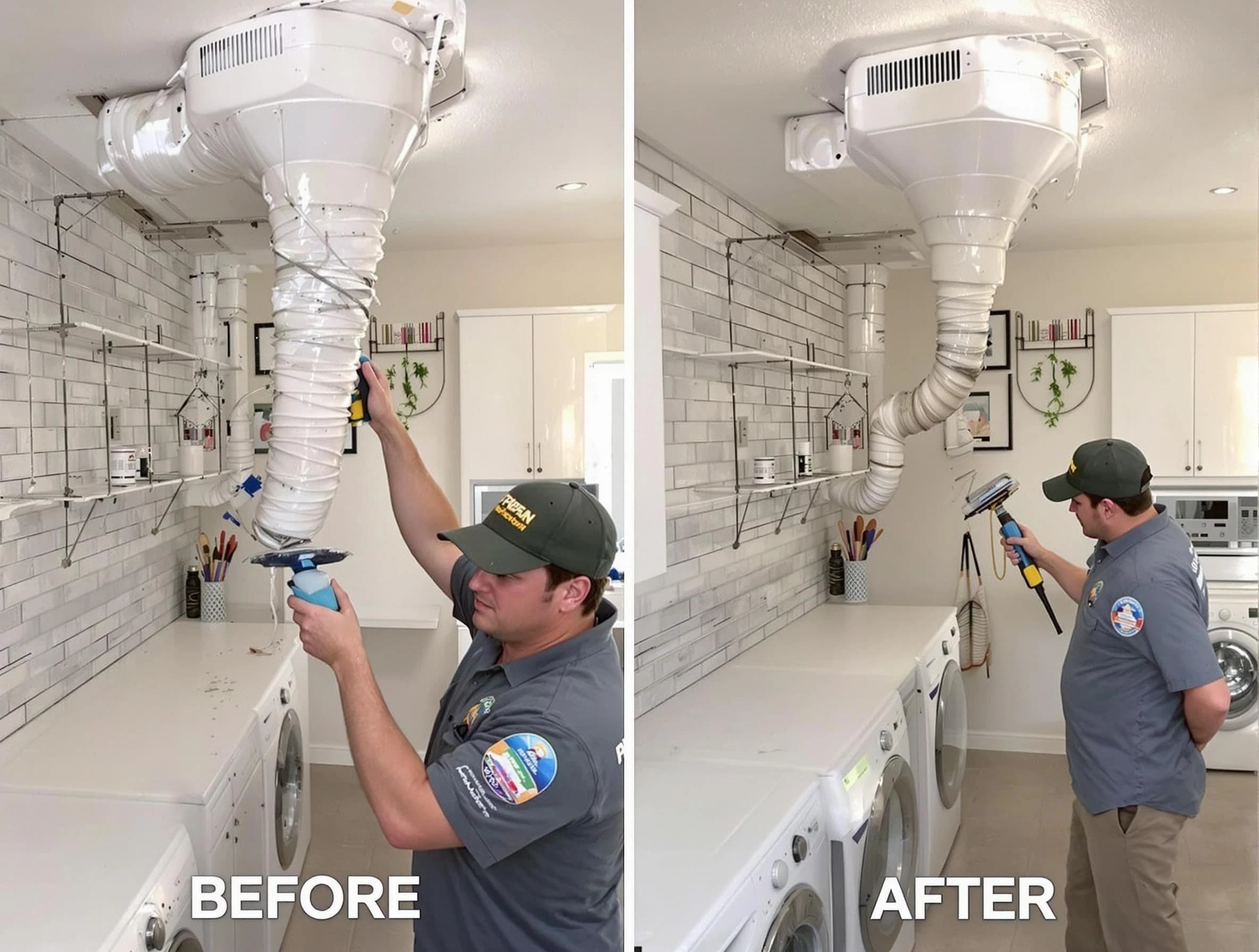 Professional dryer exhaust vent cleaning by Avondale Estates Dryer Vent Cleaning in Avondale Estates