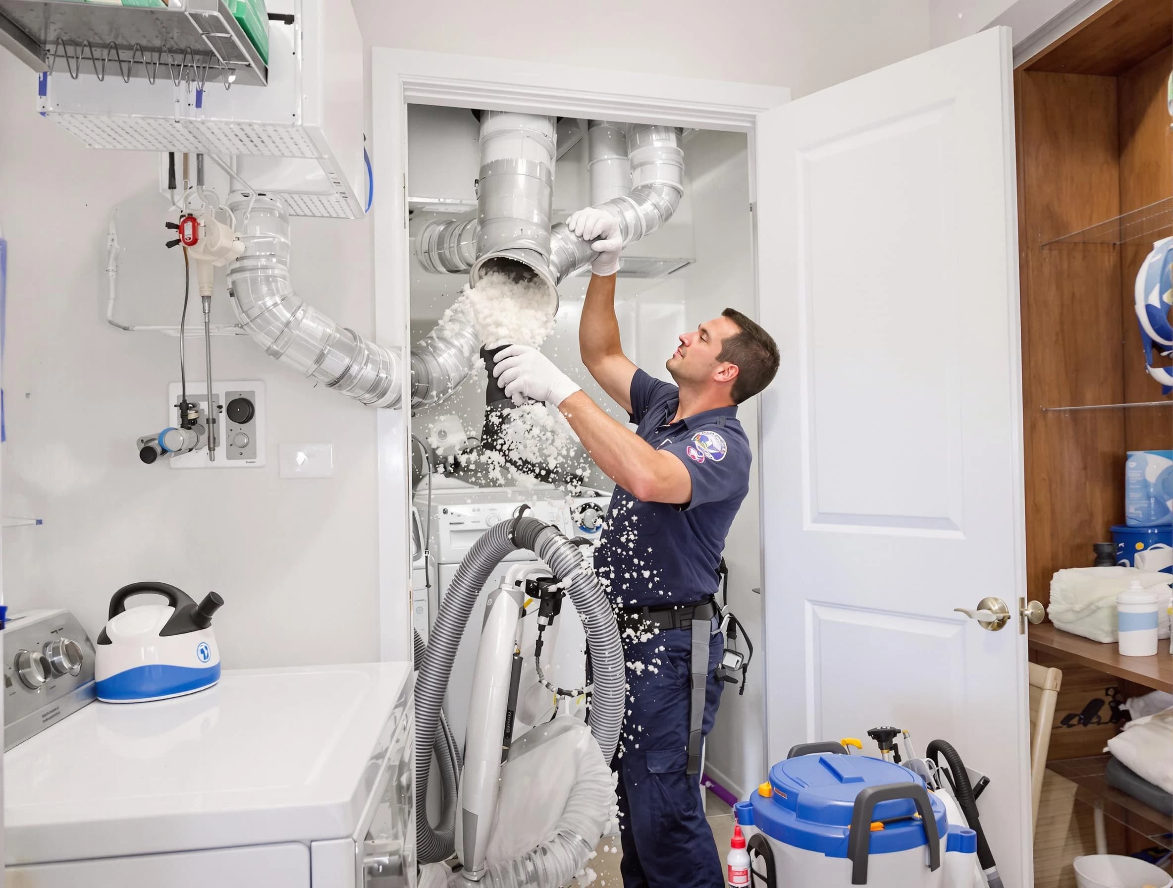 Avondale Estates Dryer Vent Cleaning technician delivering thorough residential dryer vent cleaning service in Avondale Estates